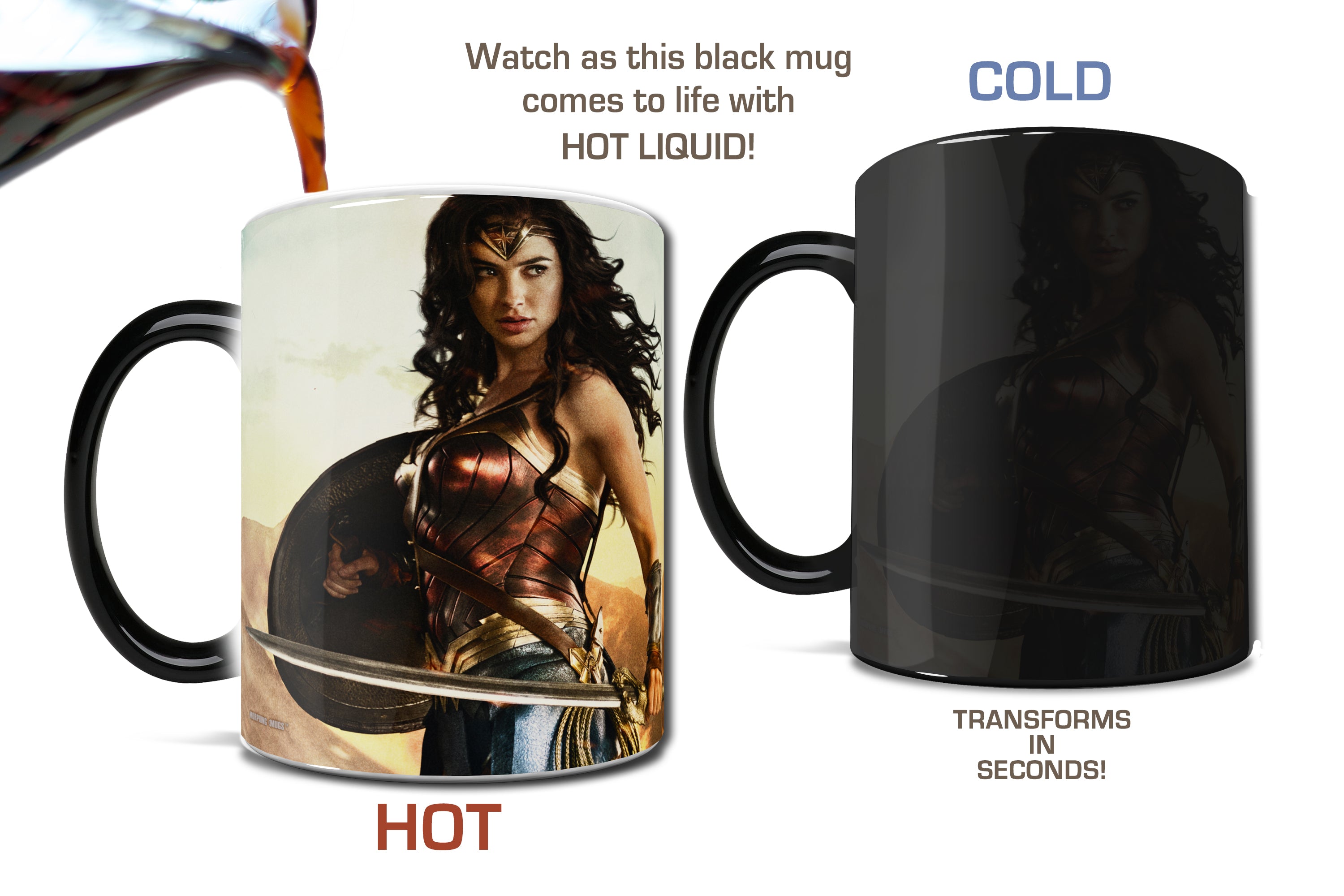 Wonder Woman (Ready For Battle) Morphing Mugs®  Heat-Sensitive Mug MMUG574